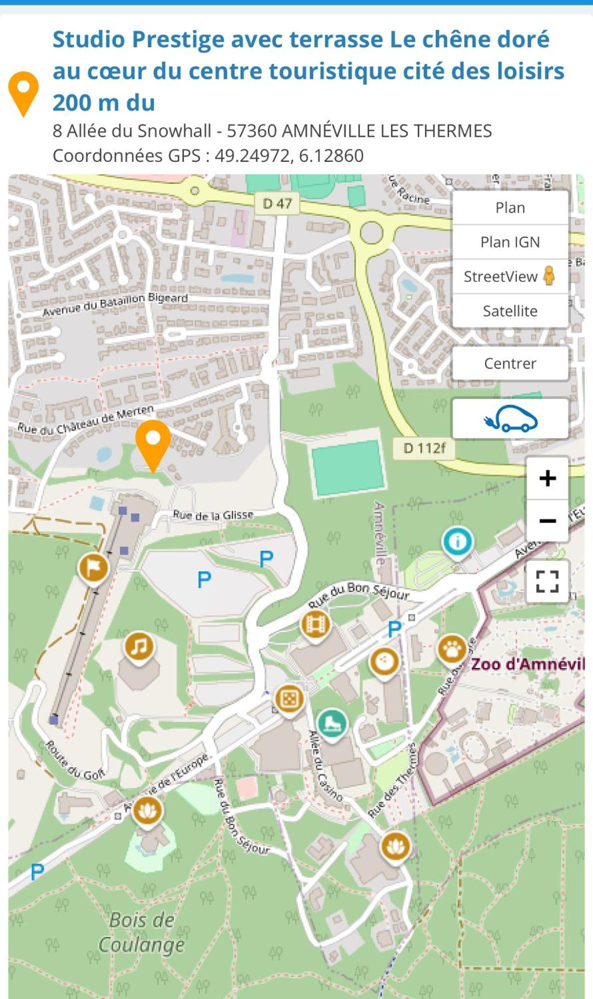 Studio Prestige Avec Terrasse Le Chene Dore Au Coeur Du Centre Touristique Cite Des Loisirs 200 M Du Galaxie,Face Au Snowworld Parking Gratuit Privatif Amnéville Exterior foto